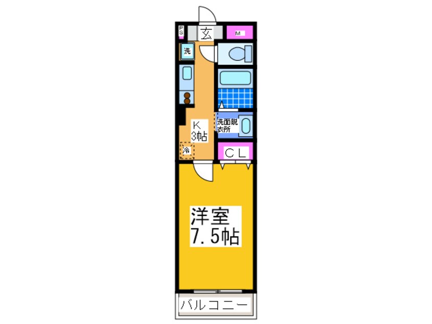 間取図 エルロード住吉７号館