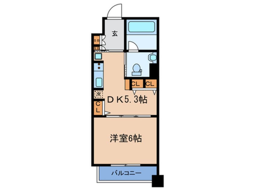間取図 アミティエ扇町公園