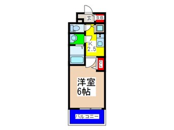 間取図 プレサンス玉造駅前(905)