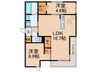 Armojour A棟 2LDKの間取り
