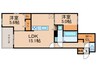 Armojour A棟 2LDKの間取り
