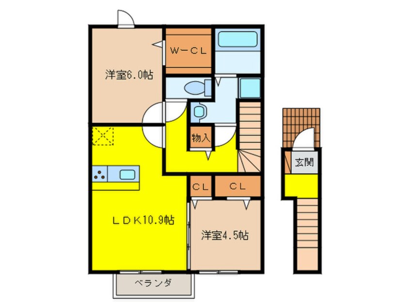 間取図 クレア　C棟