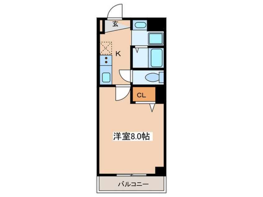 間取図 ｳﾞｨﾗﾍﾟﾝﾄﾊｳｽ弁天町