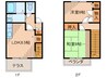 ハイツ氏丸 2LDKの間取り