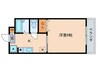 セラ－野村 1Kの間取り