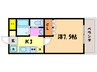 オ－クステ－ジ 1Kの間取り