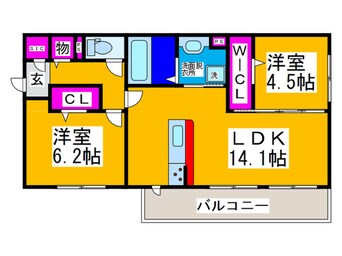 間取図 ラディアコート