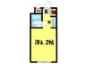 テソロナガノ 1Kの間取り