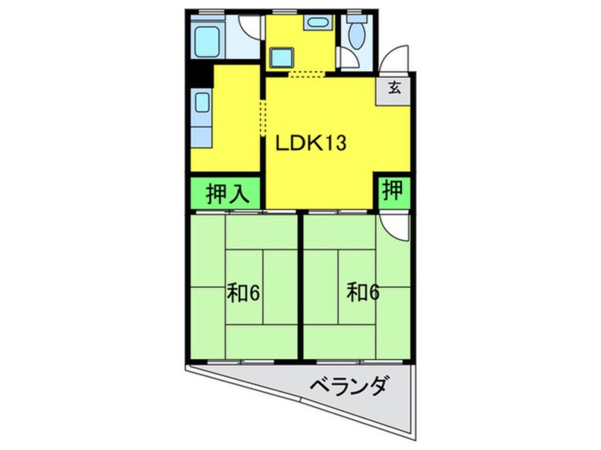 間取図 辻野マンション