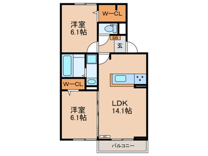 間取図 シャルール　メゾン