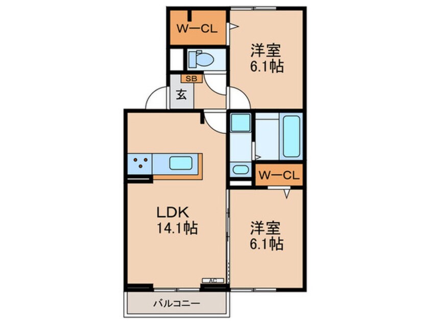 間取図 シャルール　メゾン