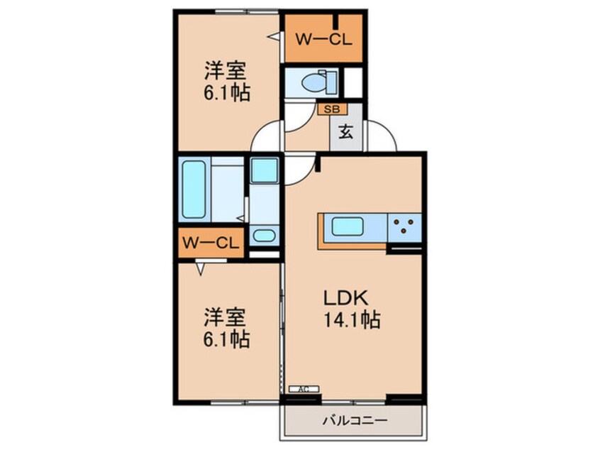 間取図 シャルール　メゾン