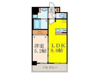 間取図 ディームス江坂