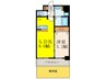 ディームス江坂 1LDKの間取り