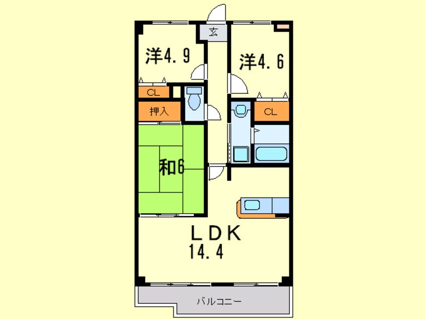 間取図 レフィナ－ド
