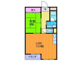 間取図 ワキタハイツ