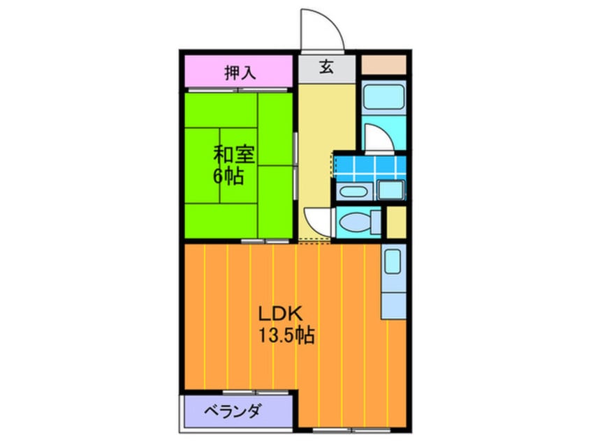 間取図 ワキタハイツ