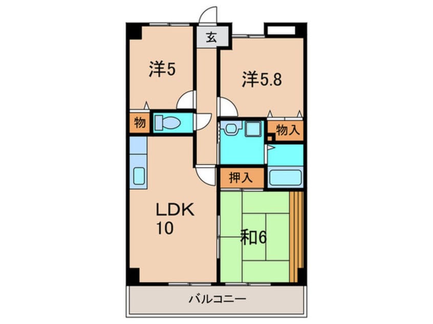 間取図 ベルコ－ト鴻池