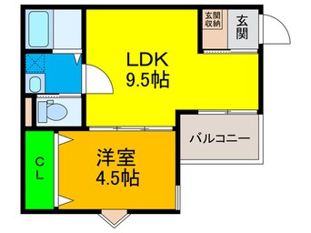 間取図 仮）モンタージュ鳳駅前