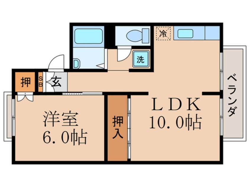間取図 ヴァンベ－ル武蔵