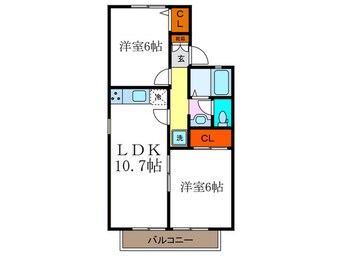 間取図 コーポラス村田