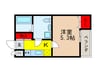 ブライト近大前 1Kの間取り