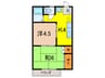 中野ハイツ 2Kの間取り