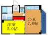 パレス東洋相川２号館 1DKの間取り