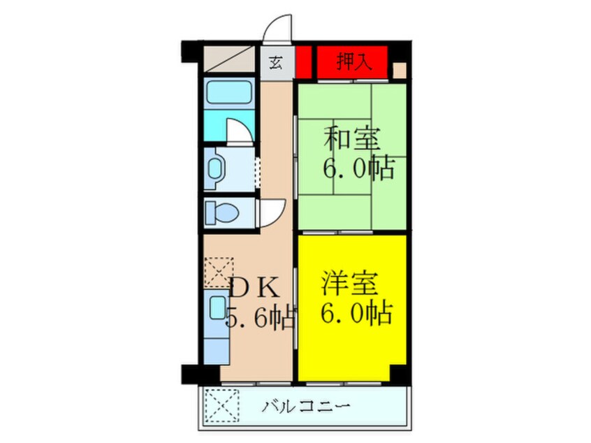 間取図 グレ－ス江口橋