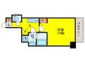 エグゼ阿倍野(303)の間取図