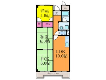 間取図 シャト－モンシェール