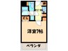 アレグリアプレイス熊取 1Kの間取り