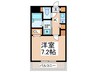 アレグリアプレイス熊取 1Kの間取り