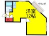 ラビアンヌレポー 1Rの間取り
