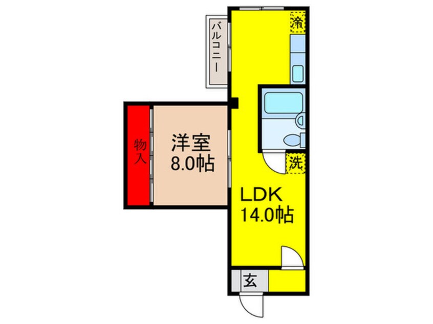 間取図 ラビアンヌレポー