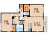 ラヴィベルセタA 2LDKの間取り