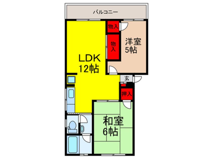 間取図 キトラマンション