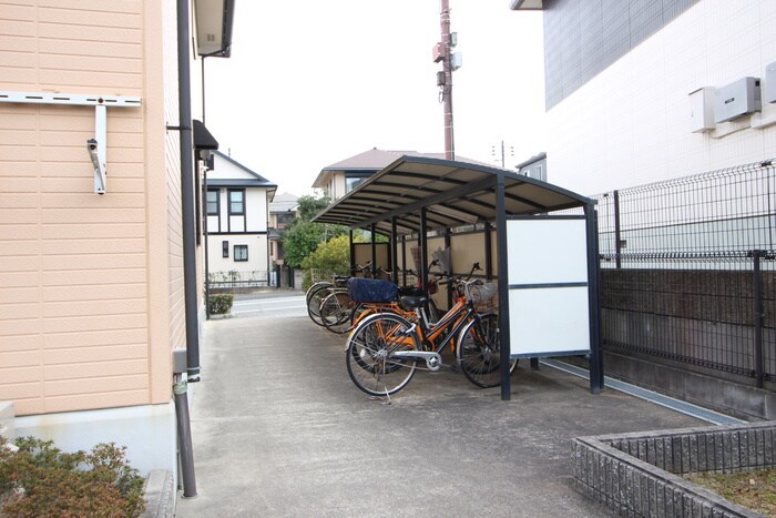 駐輪場 グリ－ンパ－クニレの木