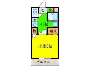 間取図 リバ－サイド二色の浜
