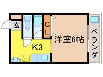間取図 シャルル四条畷駅前