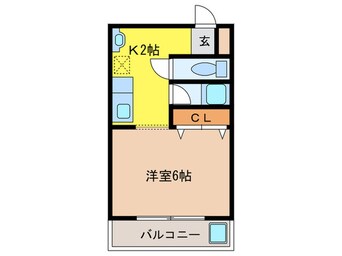 間取図 シャルル四条畷駅前