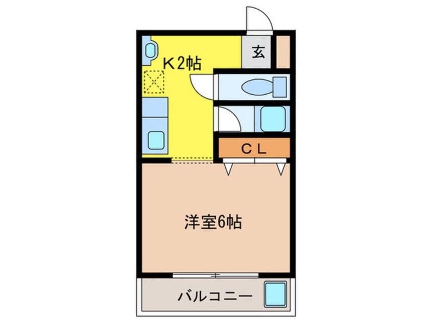 間取図 シャルル四条畷駅前