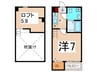 Wistaria加美南 1Kの間取り