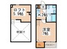 Wistaria加美南 1Kの間取り