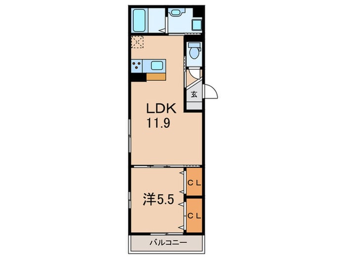 間取り図 LaLa kamoike