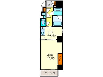 間取図 ボ－ベル南船場