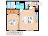 ALEGRIA河内山本WEST 1LDKの間取り