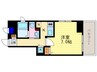 ベラジオ四条大宮Ⅲ(605) 1Kの間取り
