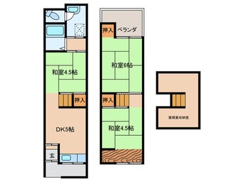 間取図 島頭3丁目テラスハウス