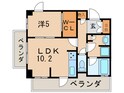 ルネグラン夙川北名次(301)の間取図